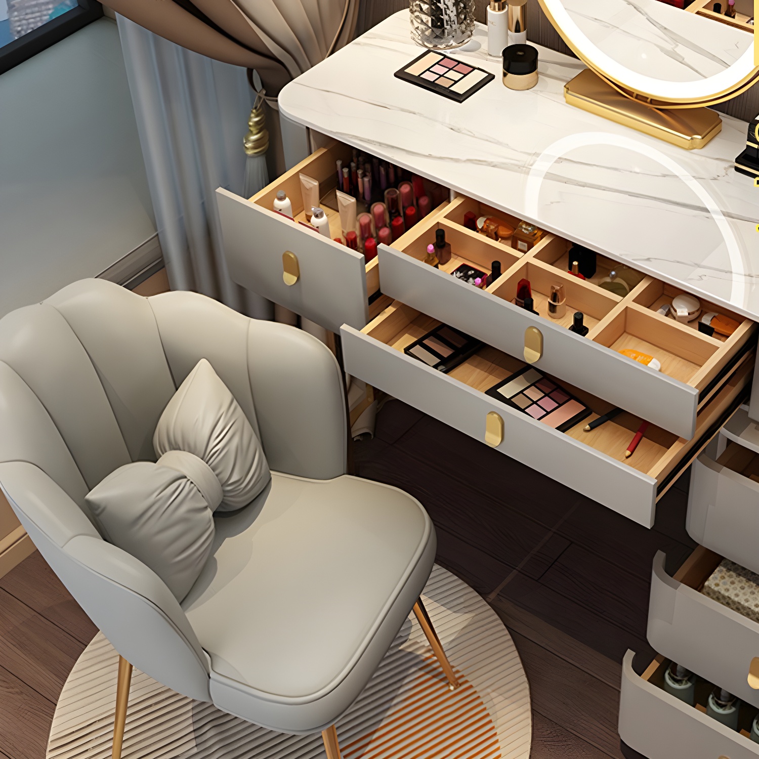 Glam Lighted Vanity | Ormau - image 9