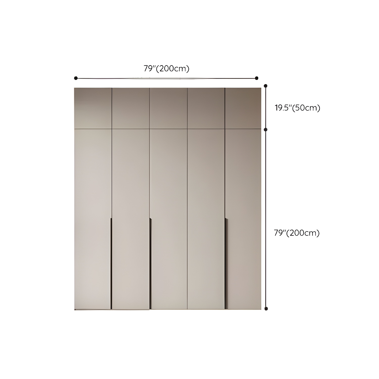 Modern Grey Wood Armoire | Ormau - image 37