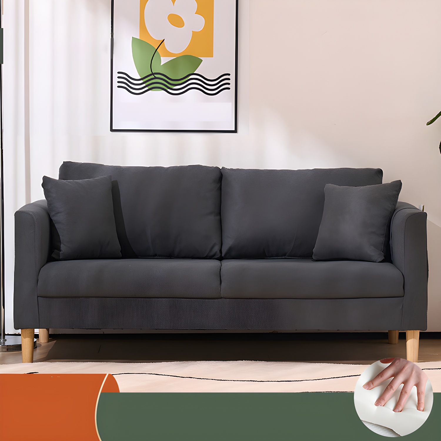 Tuxedo Arm Loveseat | Ormau - image 25