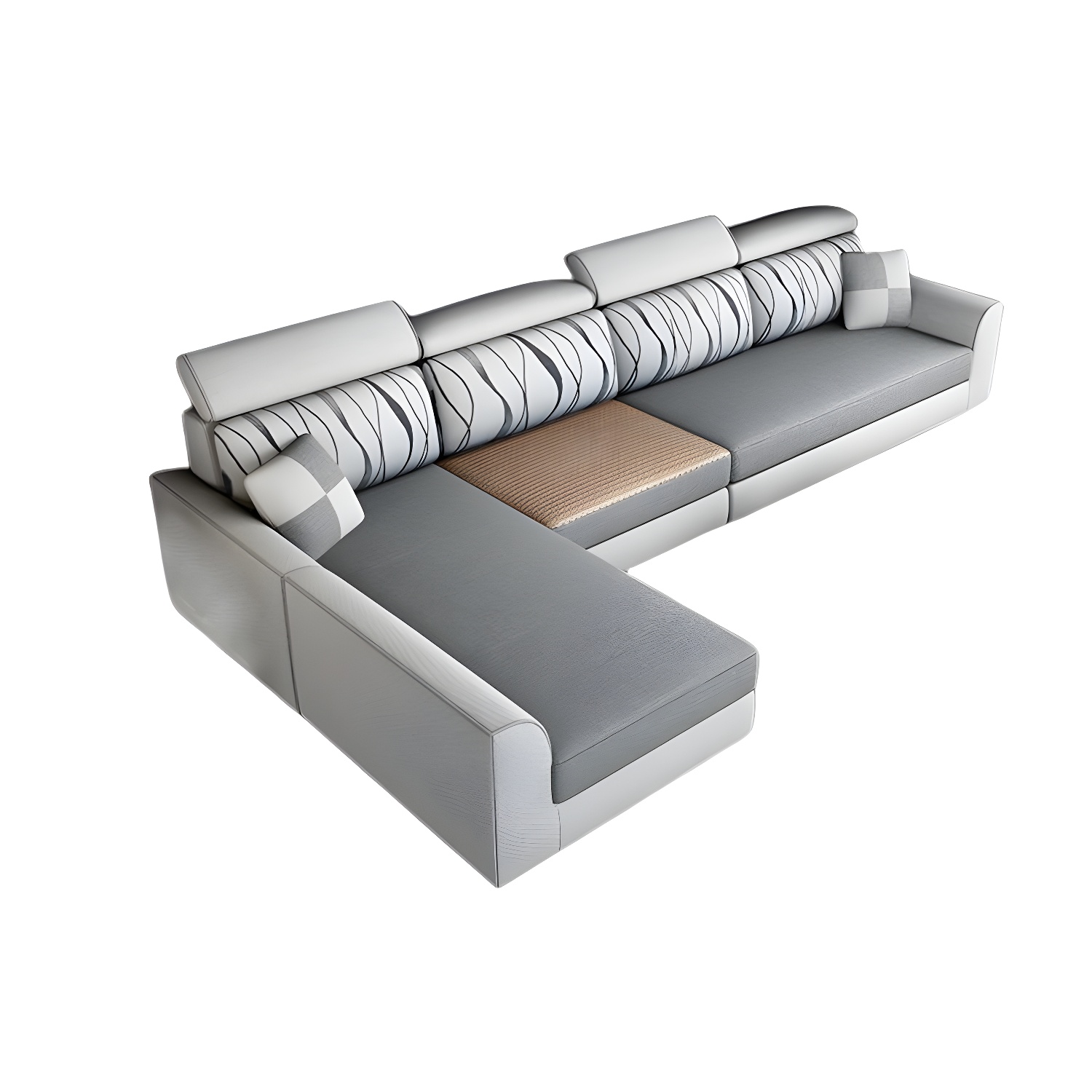 Modern L-Shape Sectional Sofa | Ormau - image 17
