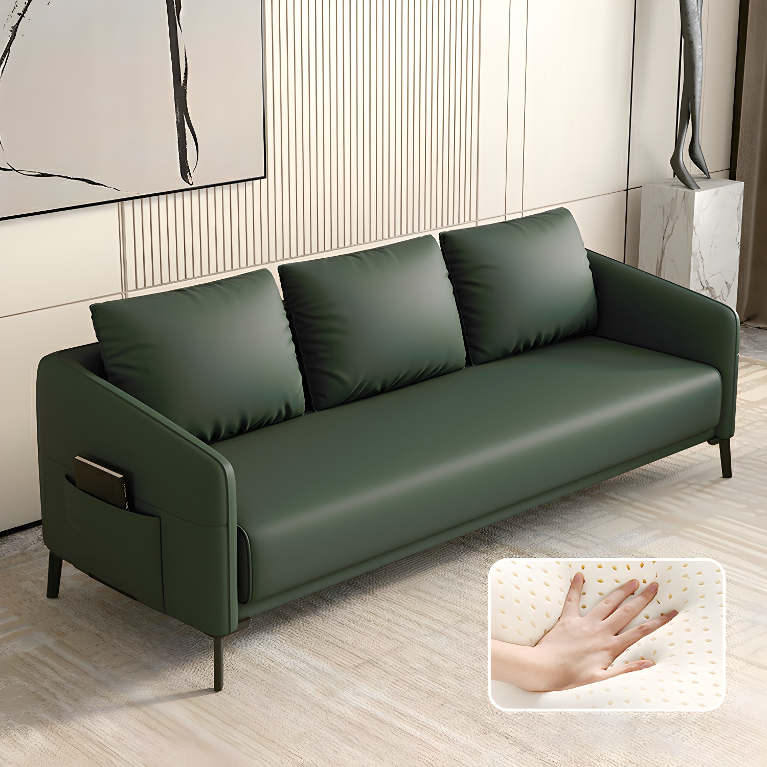 Modern Wood Frame Sofa | Ormau - image 13