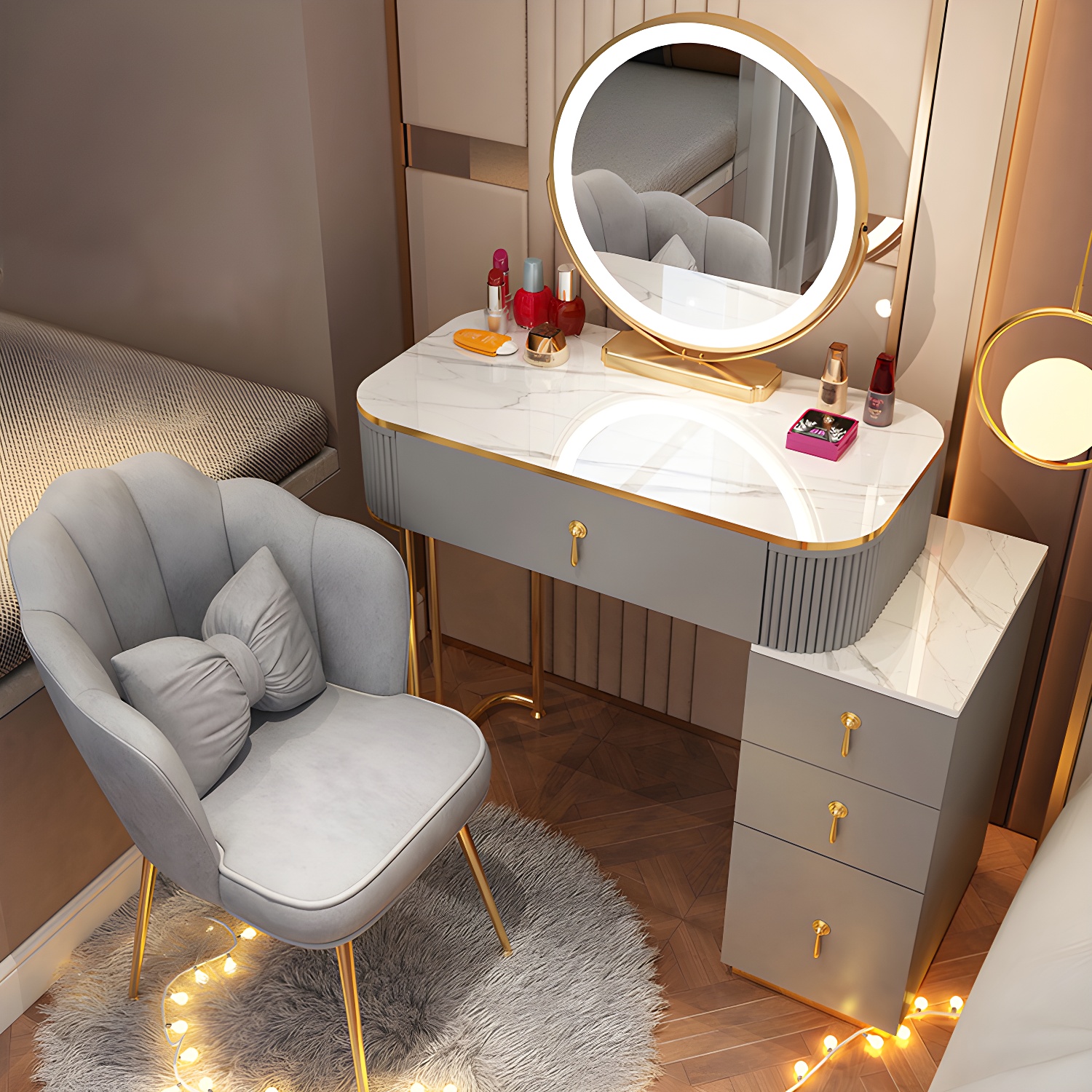 Makeup Vanity with Lighted Mirror | Ormau - image 27