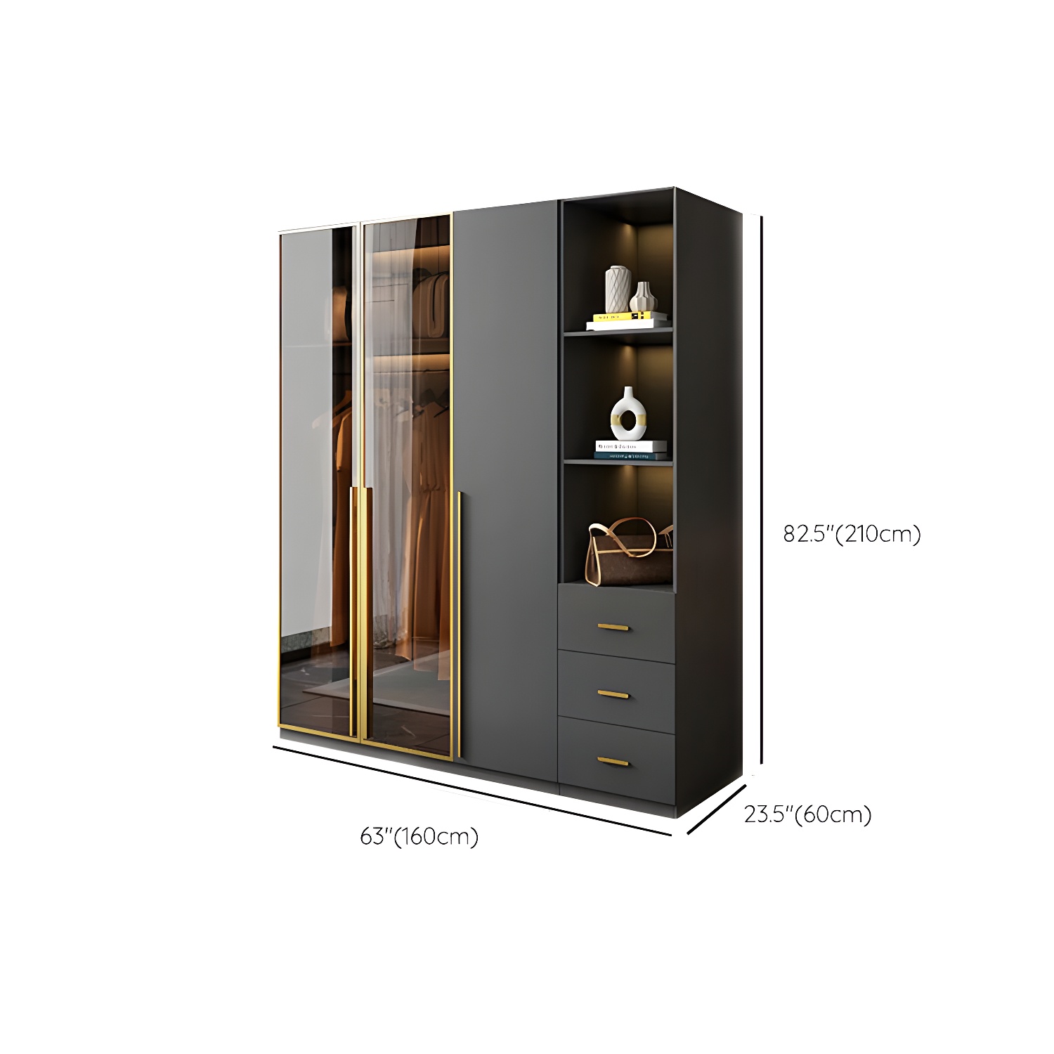 Modern Glass Wardrobe | Ormau - image 19