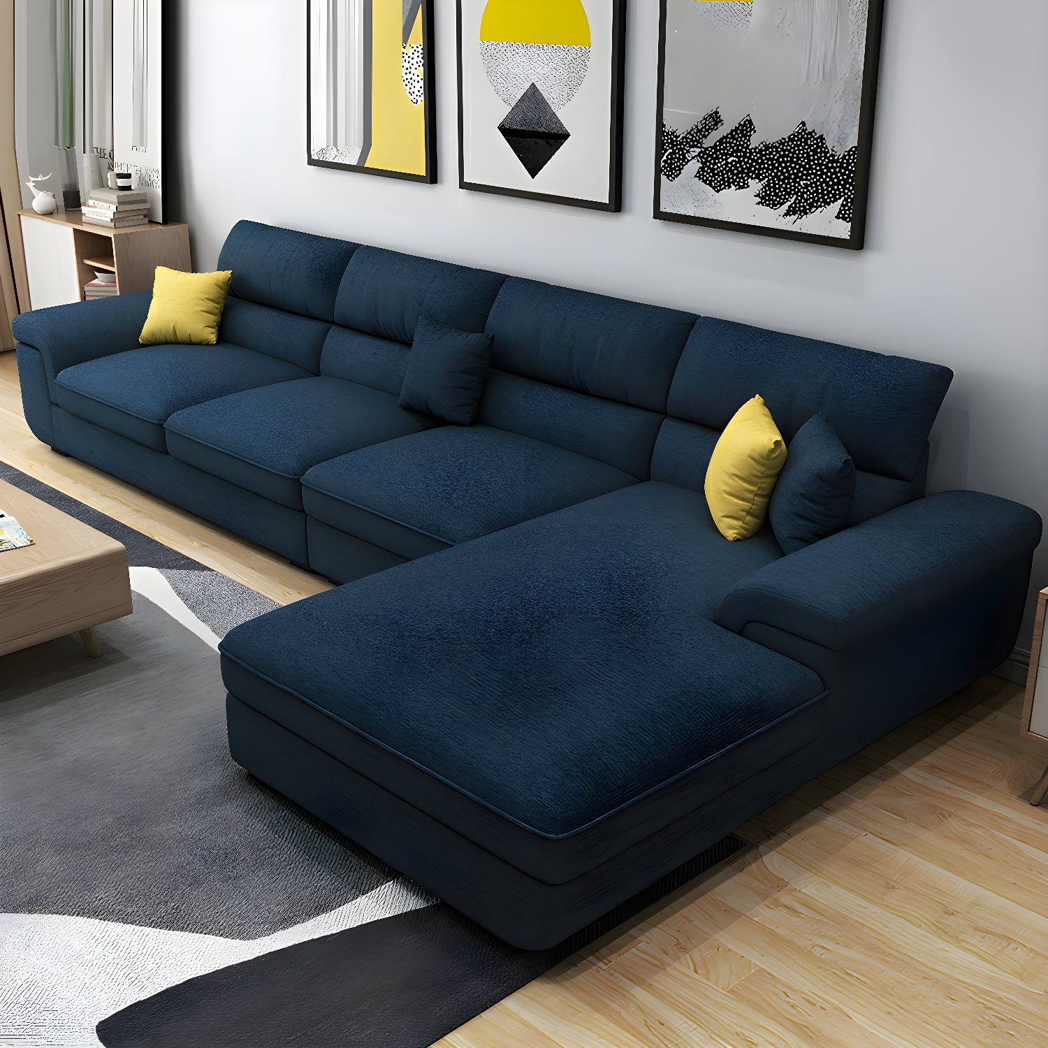 Modern Pillow Top Sectional Sofa | Ormau - image 9