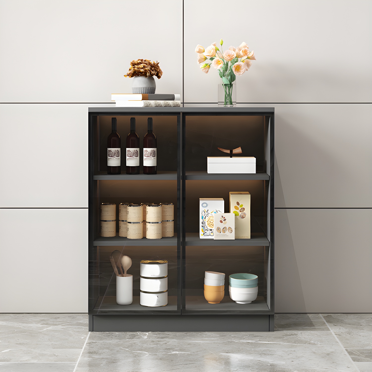 Modern Glass Door Sideboard | Ormau - image 4