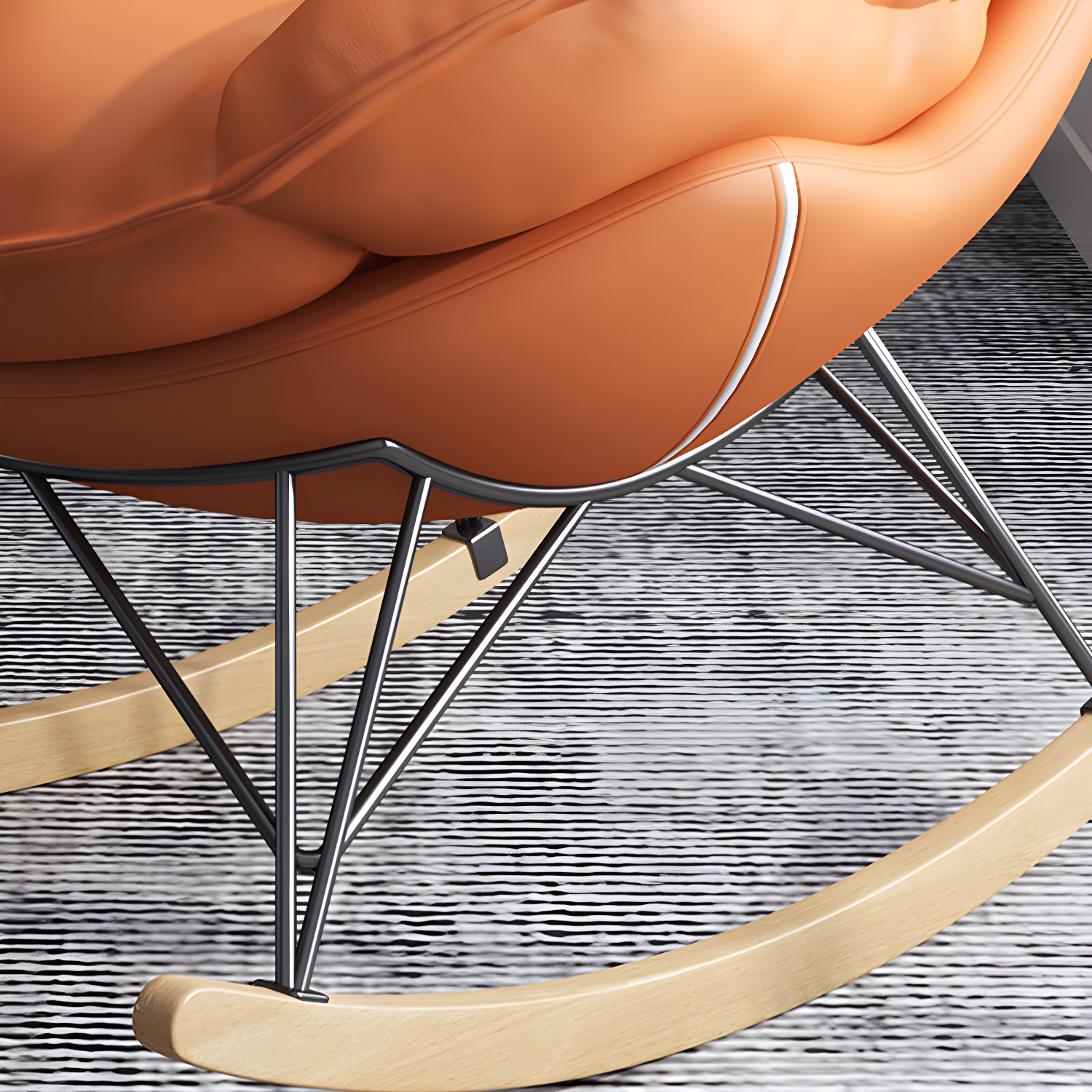 Modern Rocking Chair with Ottoman | Ormau - image 14
