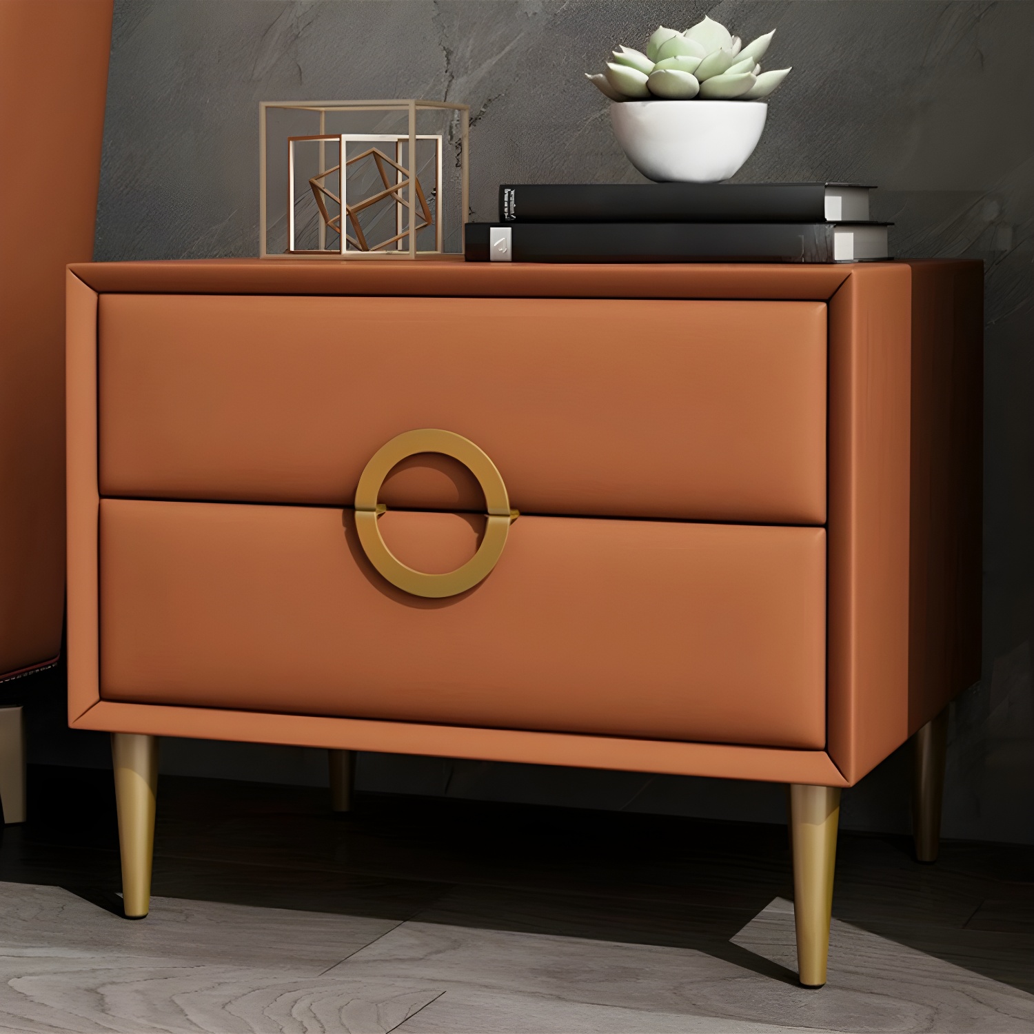 Glam Nightstand with Drawers | Ormau - image 17