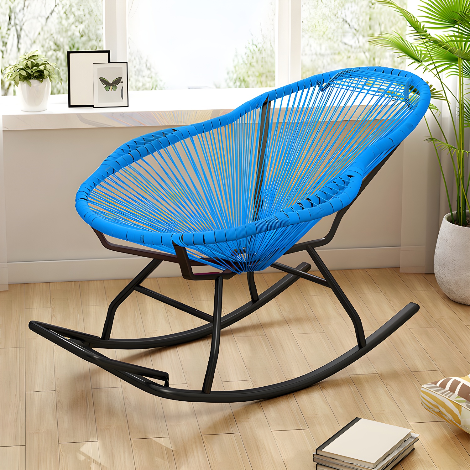 Wicker Rocking Accent Chair | Ormau - image 2