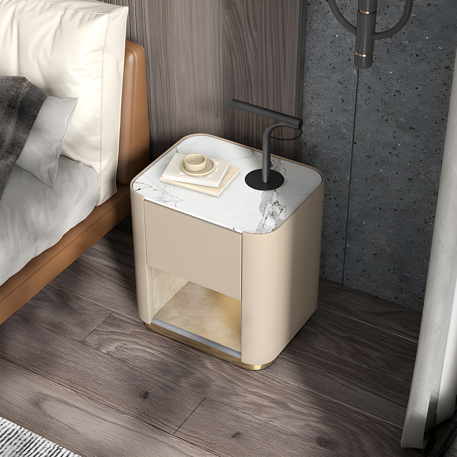 Stone Top Nightstand | Ormau - image 1