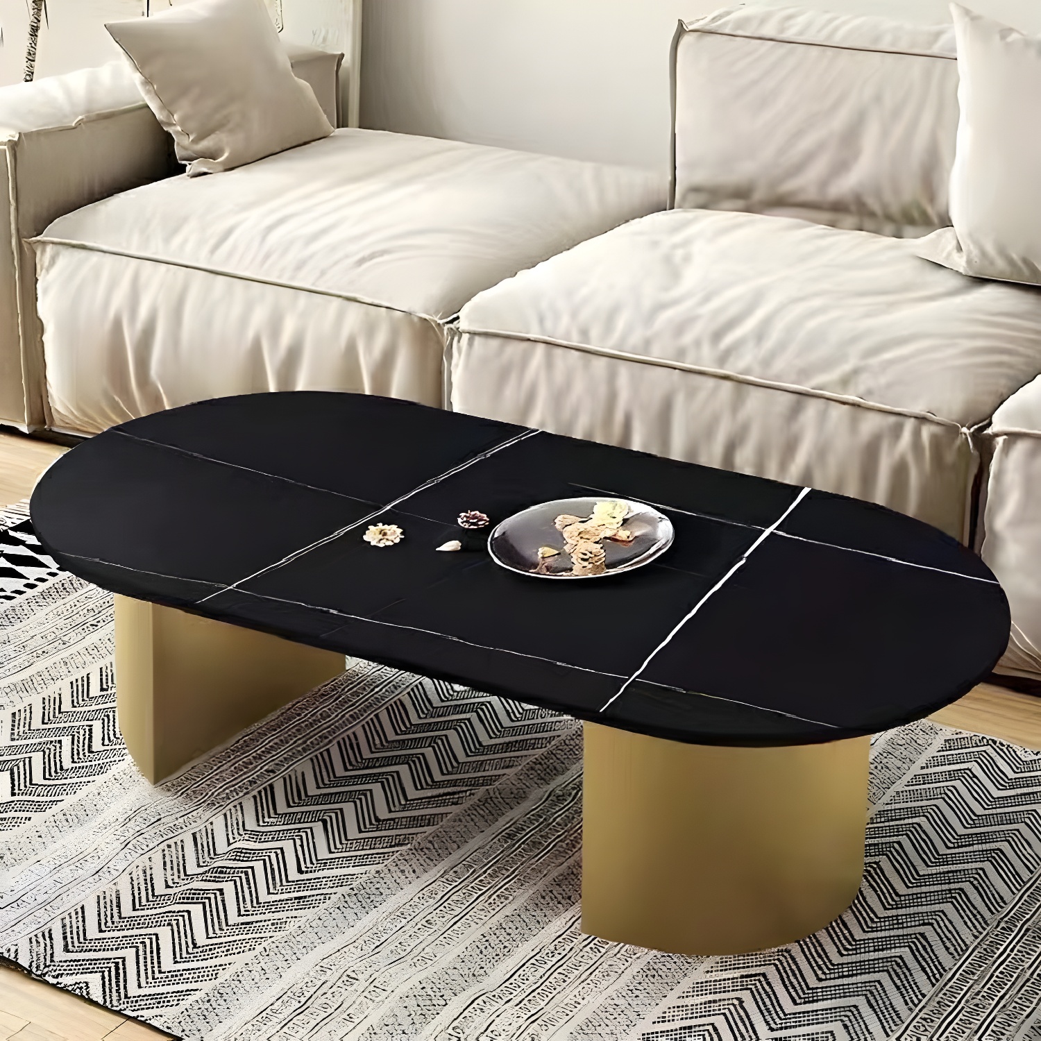 Oval Stone Coffee Table | Ormau - image 5