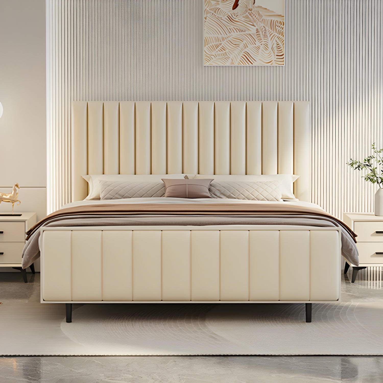 Pine Bed Headboard | Modern Freestanding | Ormau - image 17