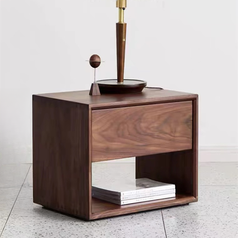 Modish Open Shelf Nightstand | Ormau - image 12