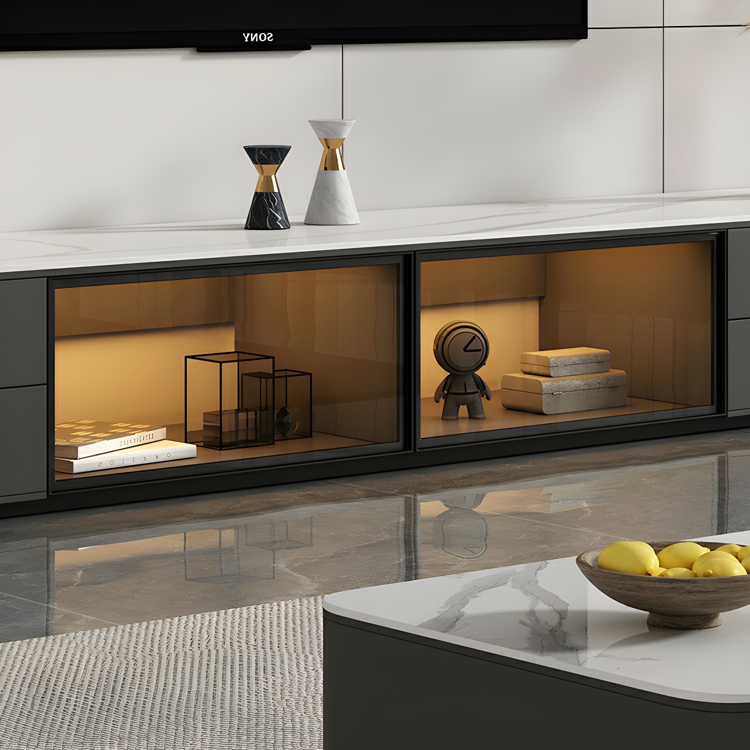 Grey Stone TV Stand | Ormau - image 6