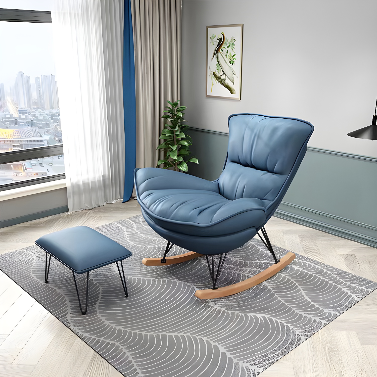 Glam Rocker & Ottoman | Ormau - image 1