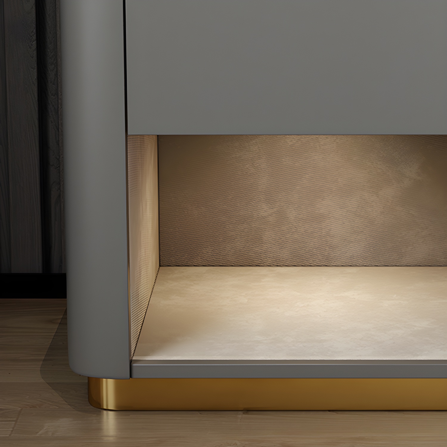 Modern Stone & Wood Nightstand | Ormau - image 14