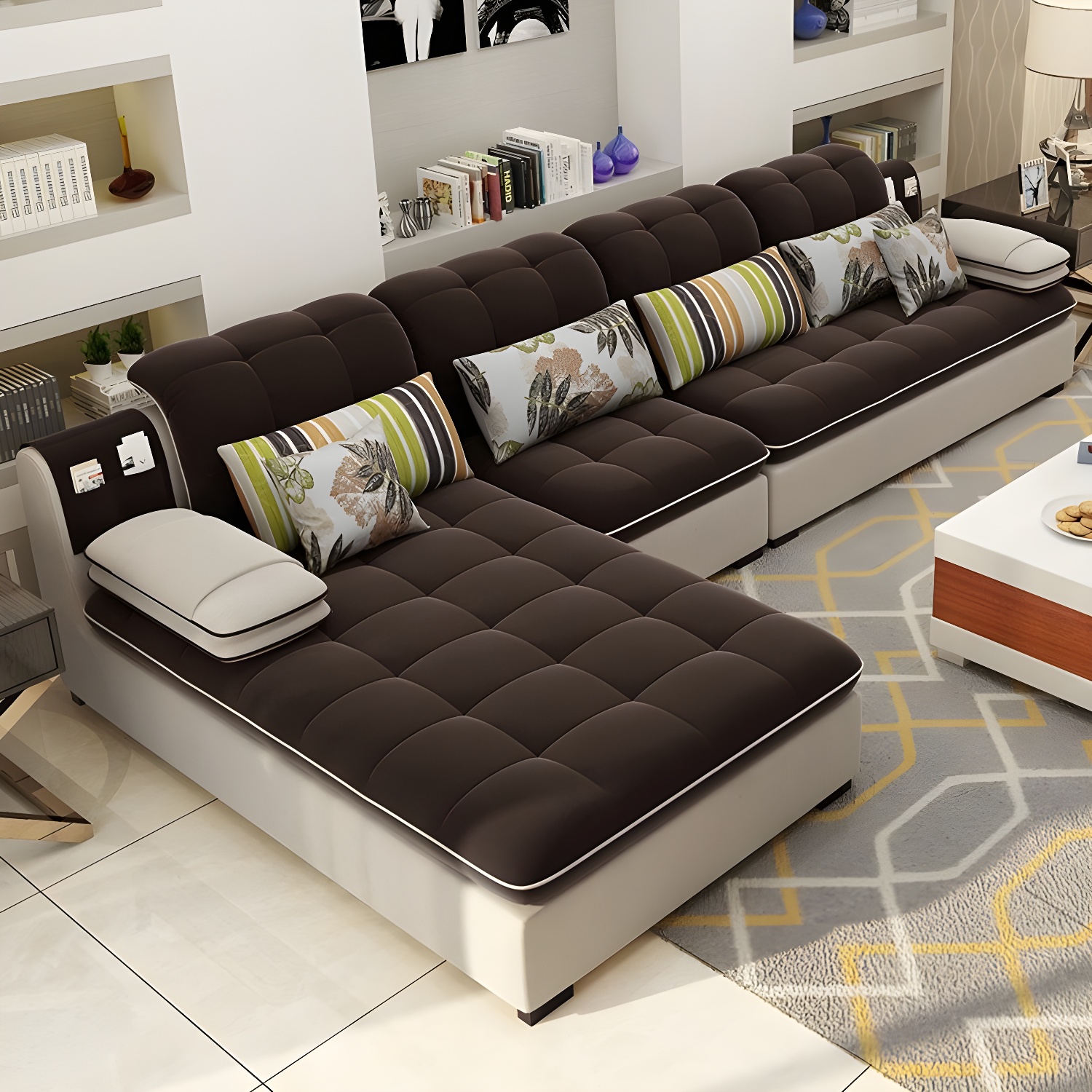 Modern L-Shape Sectional Sofa | Ormau - image 2