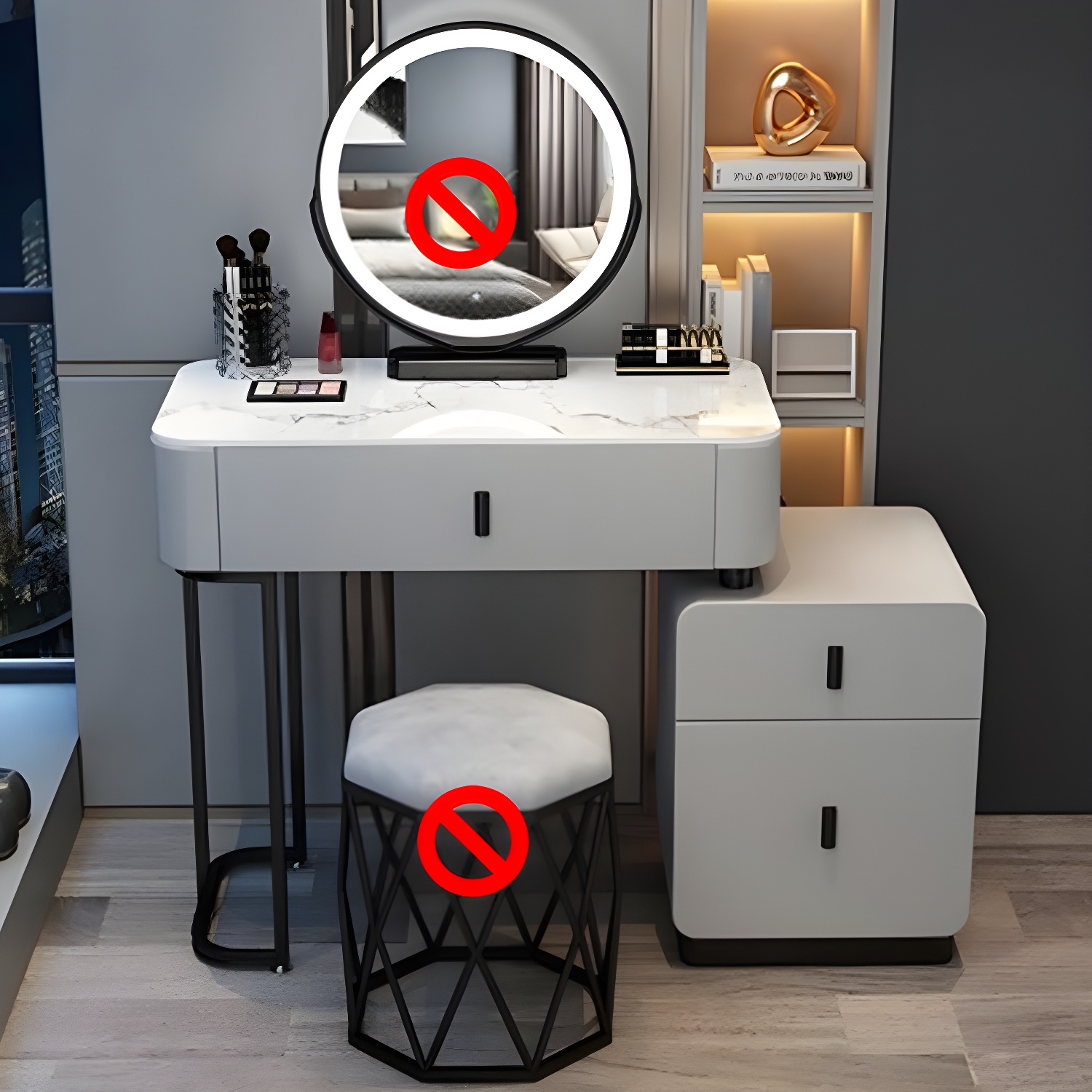 Stone Top Vanity Desk | Ormau - image 3