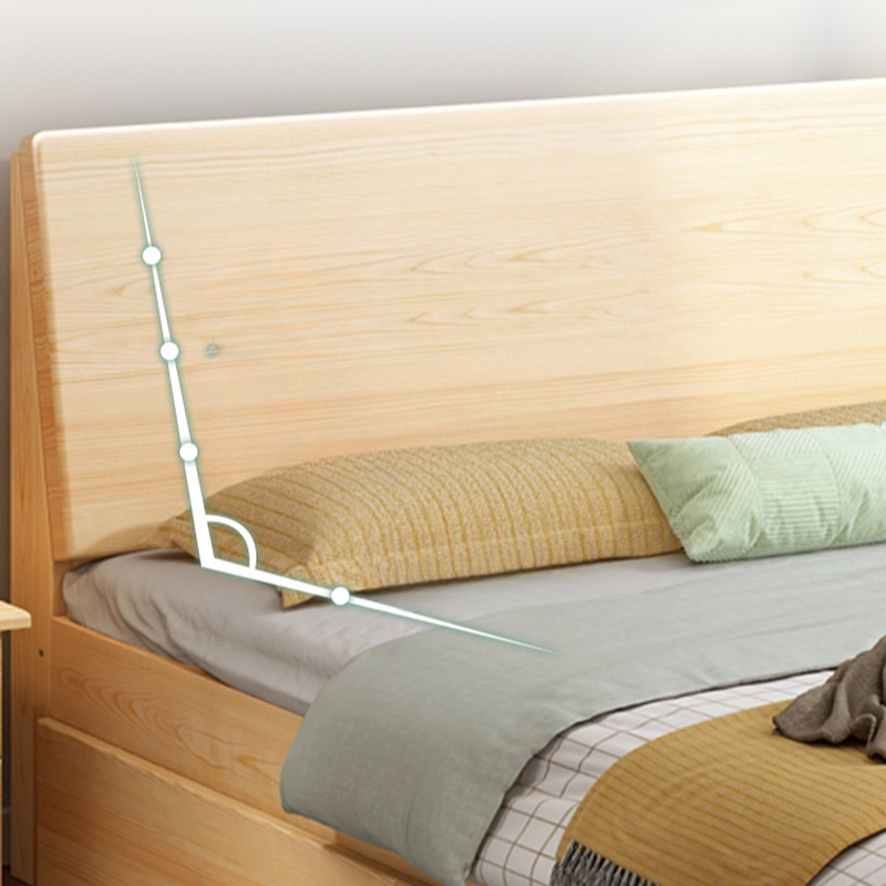 Casual Wood Panel Bed with Storage | Ormau - image 5