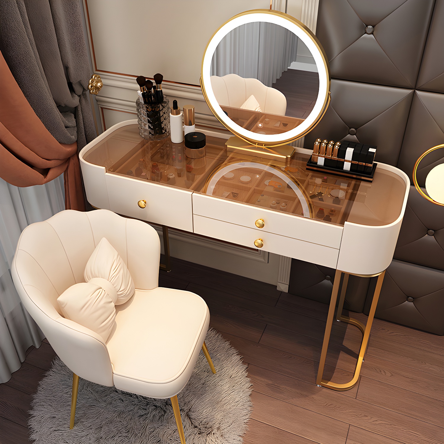 Glam Glass Vanity | Ormau - image 26