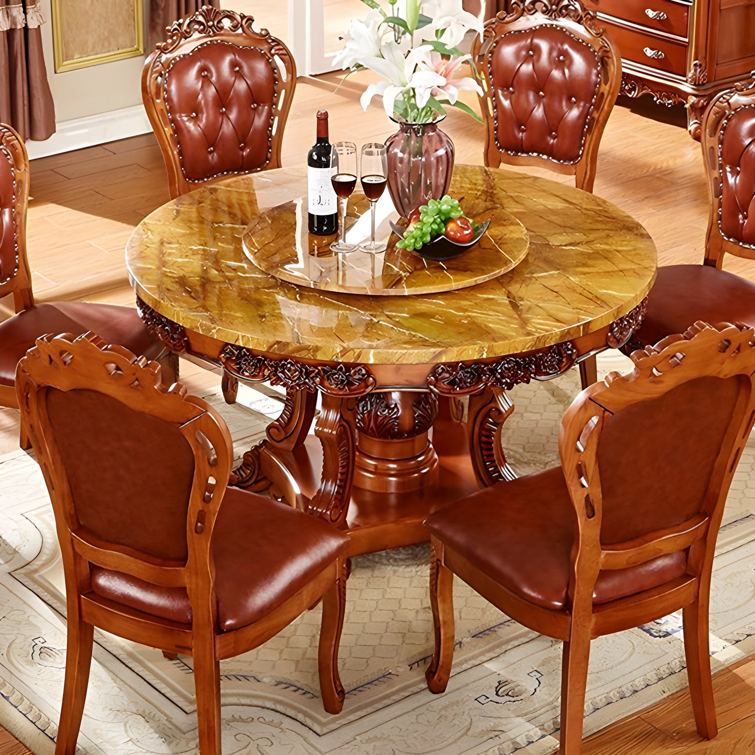Victorian Round Dining Table | Ormau - image 11