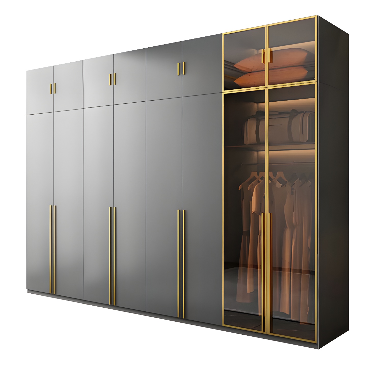 Modern Glass Wardrobe | Ormau - image 60