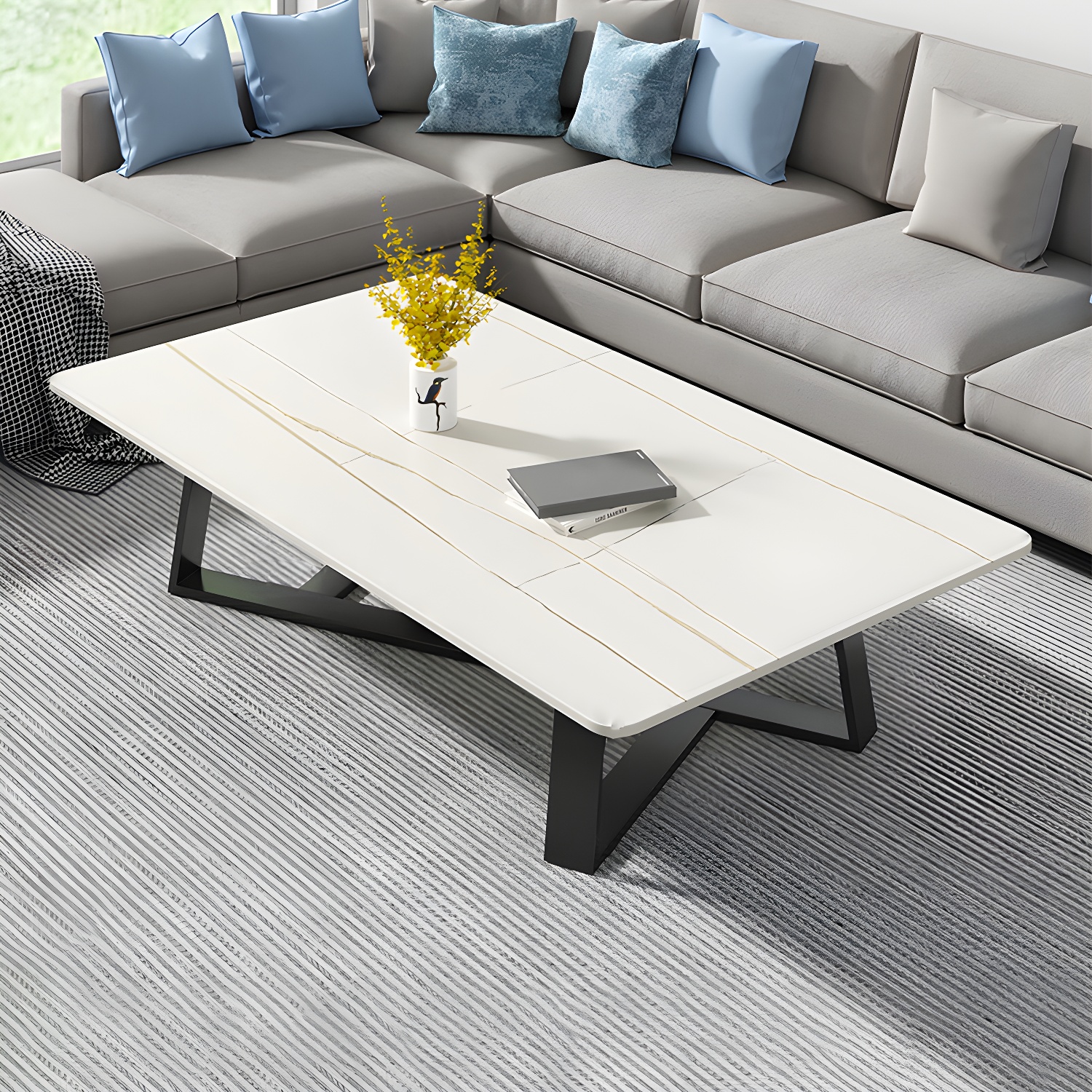 Stone & Steel Coffee Table | Ormau - image 25