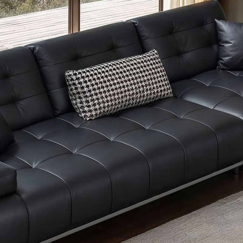 Tufted Leather Sectional | Ormau - image 8