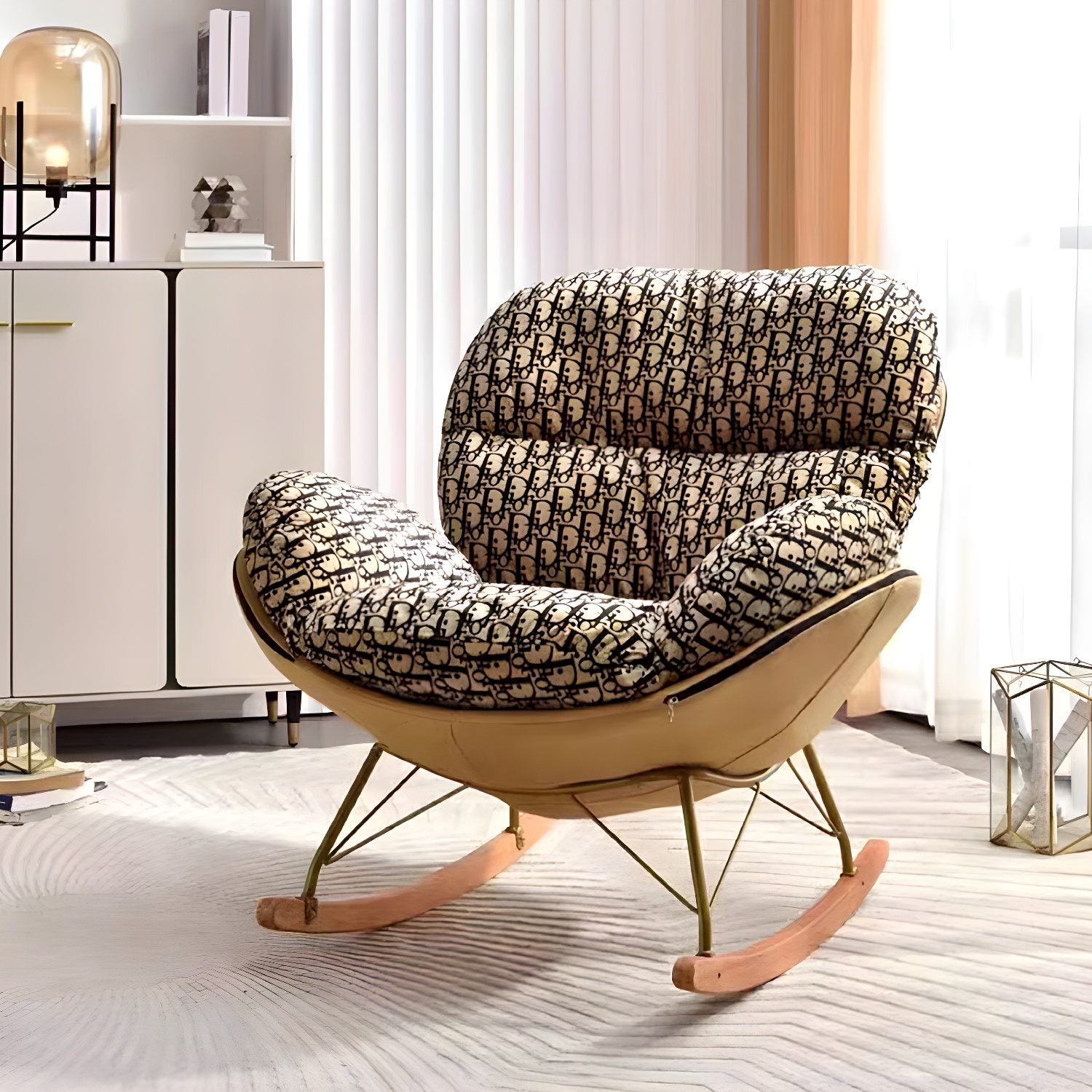 Upholstered Rocking Chair | Ormau - image 4