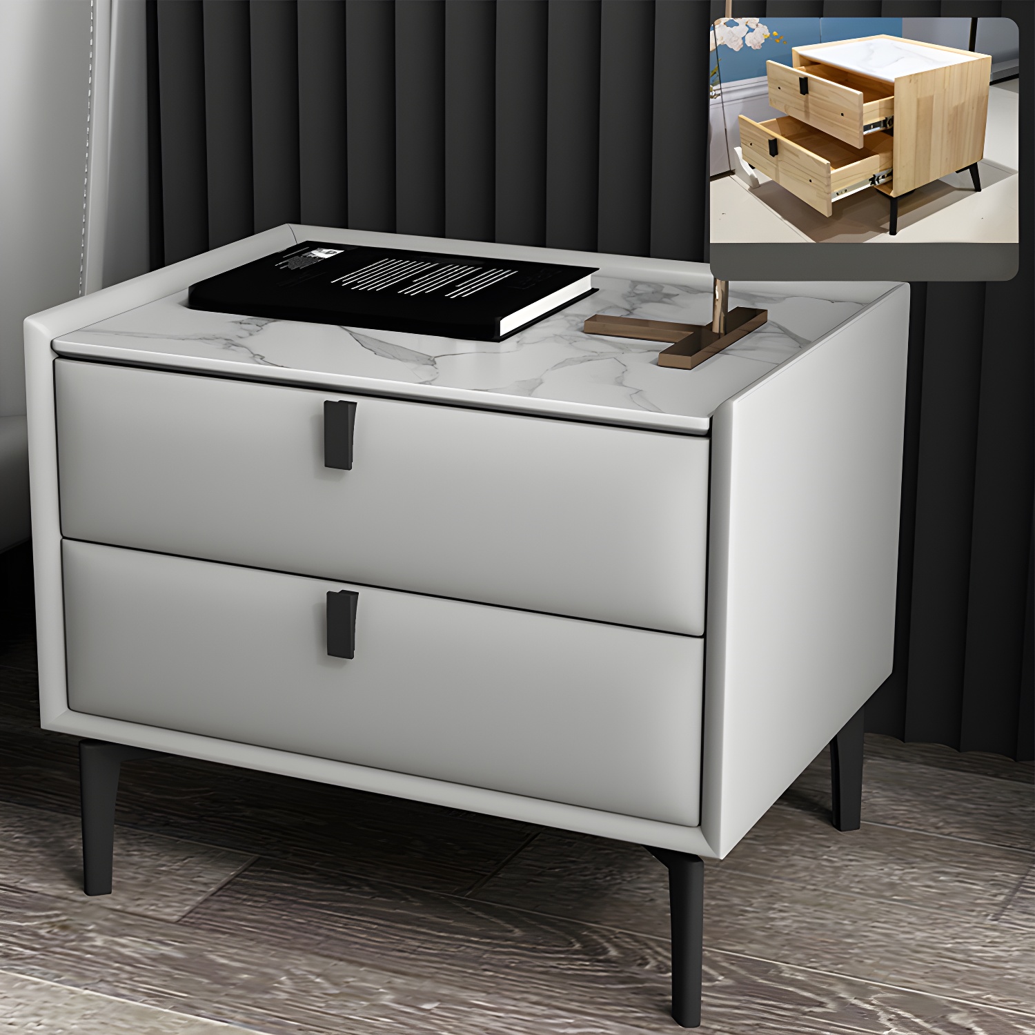 Solid Wood Nightstand | Ormau - image 22
