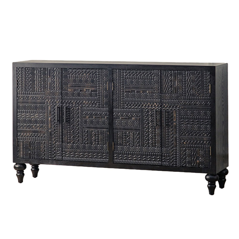 Scored Wood Console Cabinet | Ormau - image 5