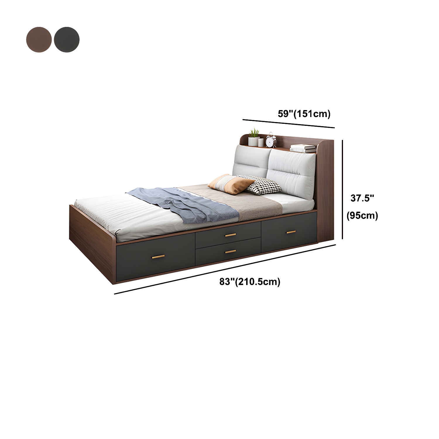 Upholstered Low Profile Bed | Ormau - image 20