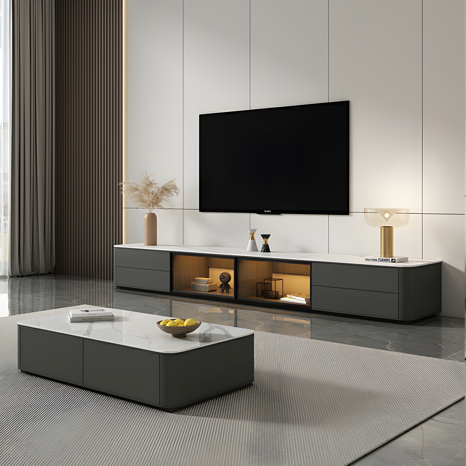 Grey Stone TV Stand | Ormau - image 9