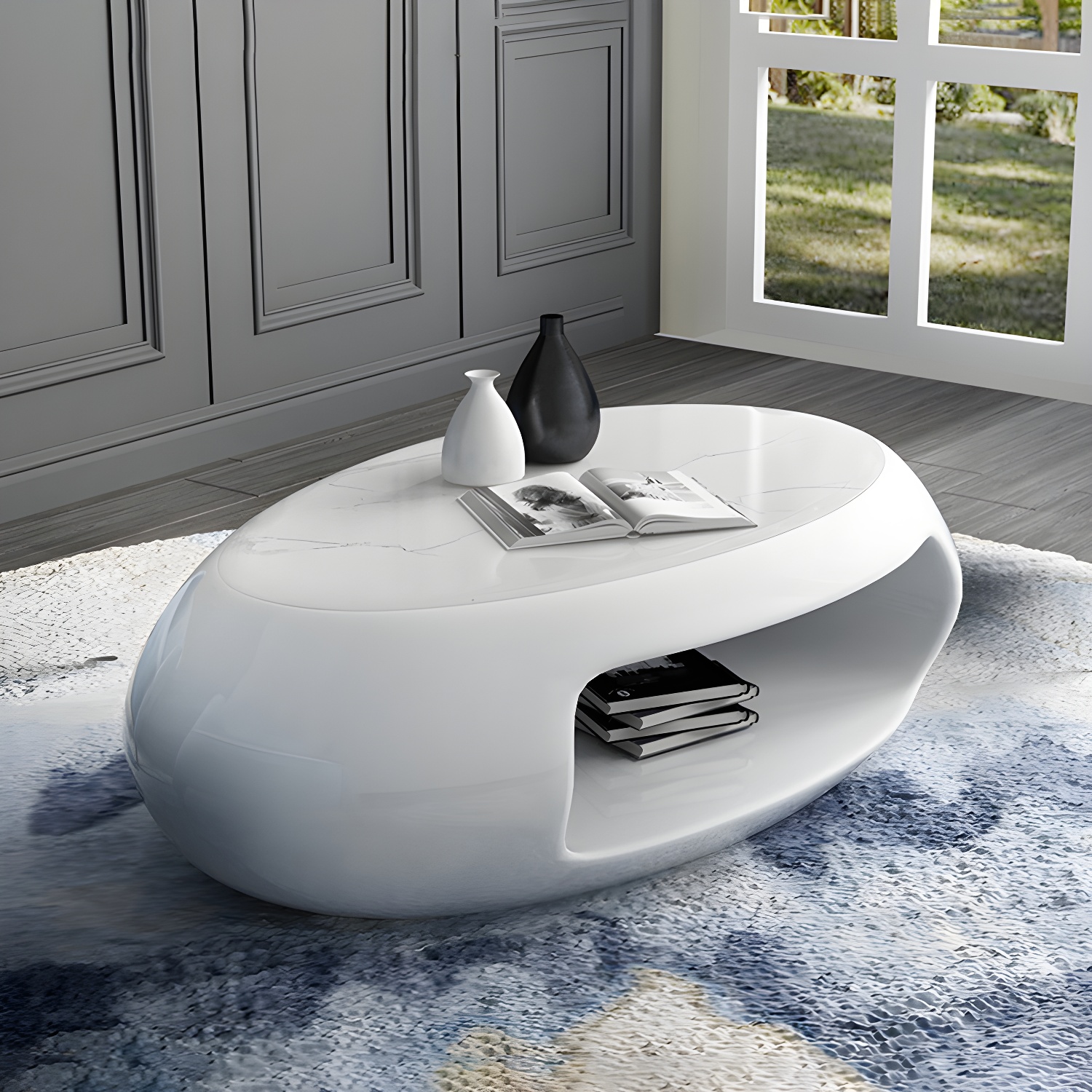 Oval Storage Coffee Table | Ormau - image 14