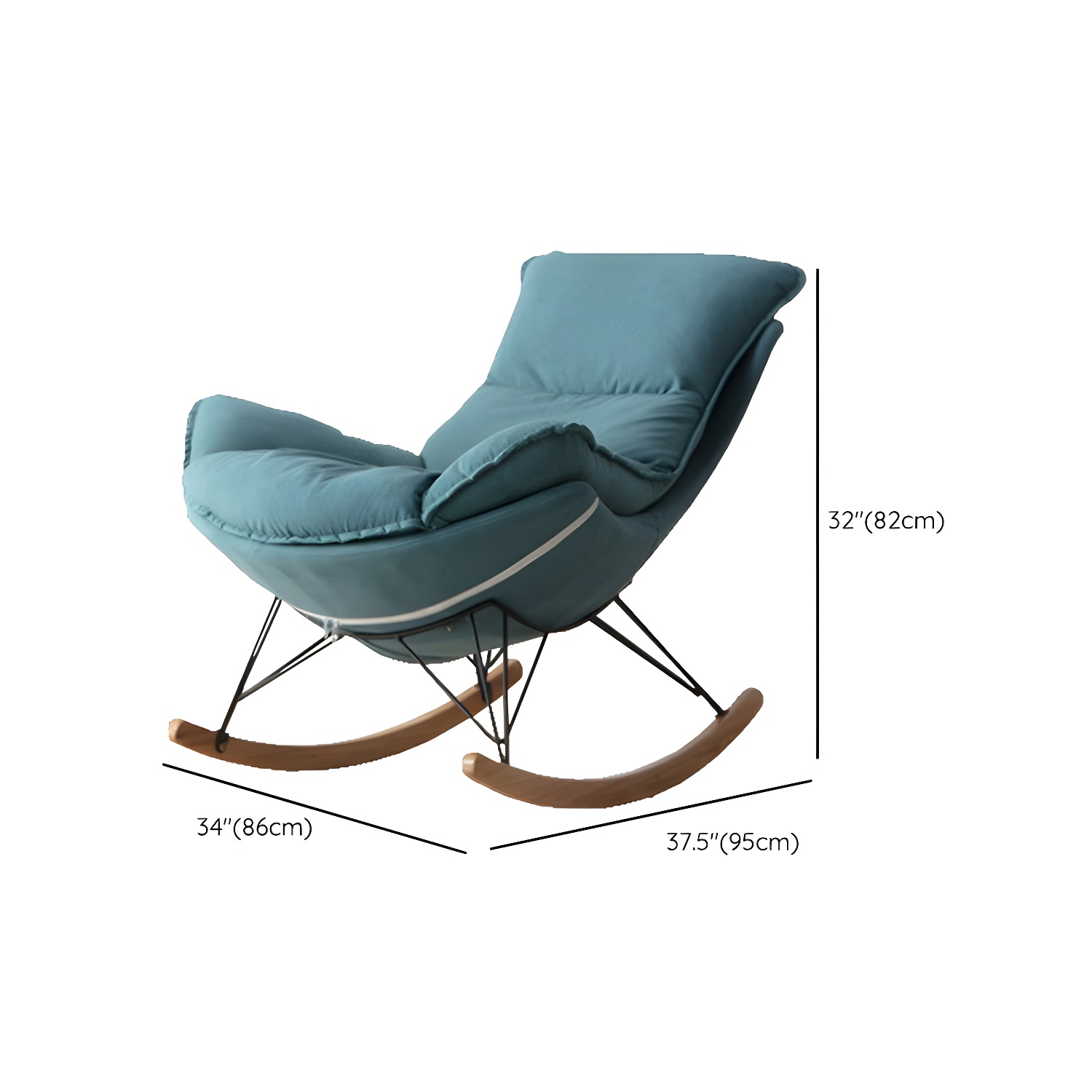 Modern Rocking Chair & Ottoman Set | Ormau - image 21