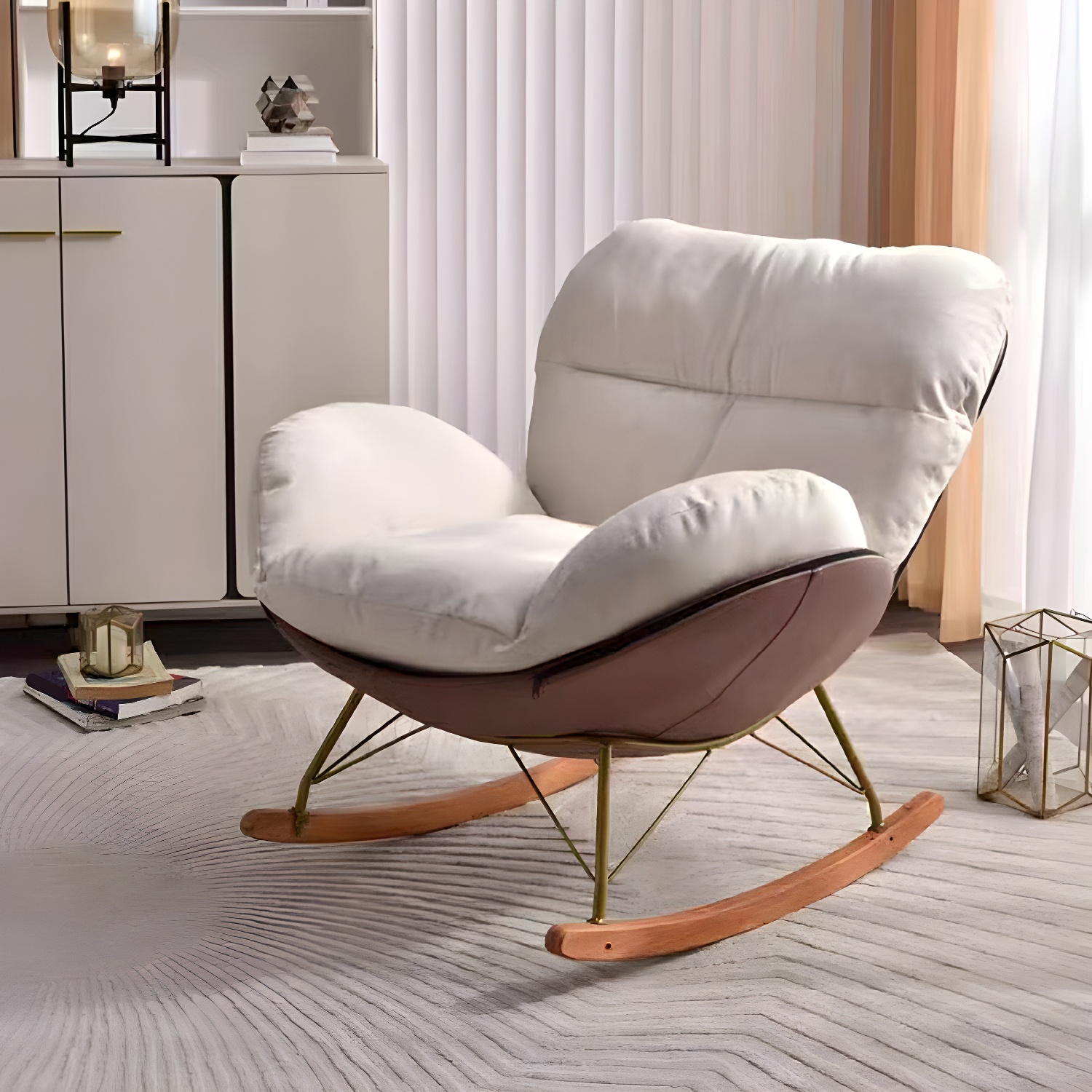 Upholstered Rocking Chair | Ormau - image 2
