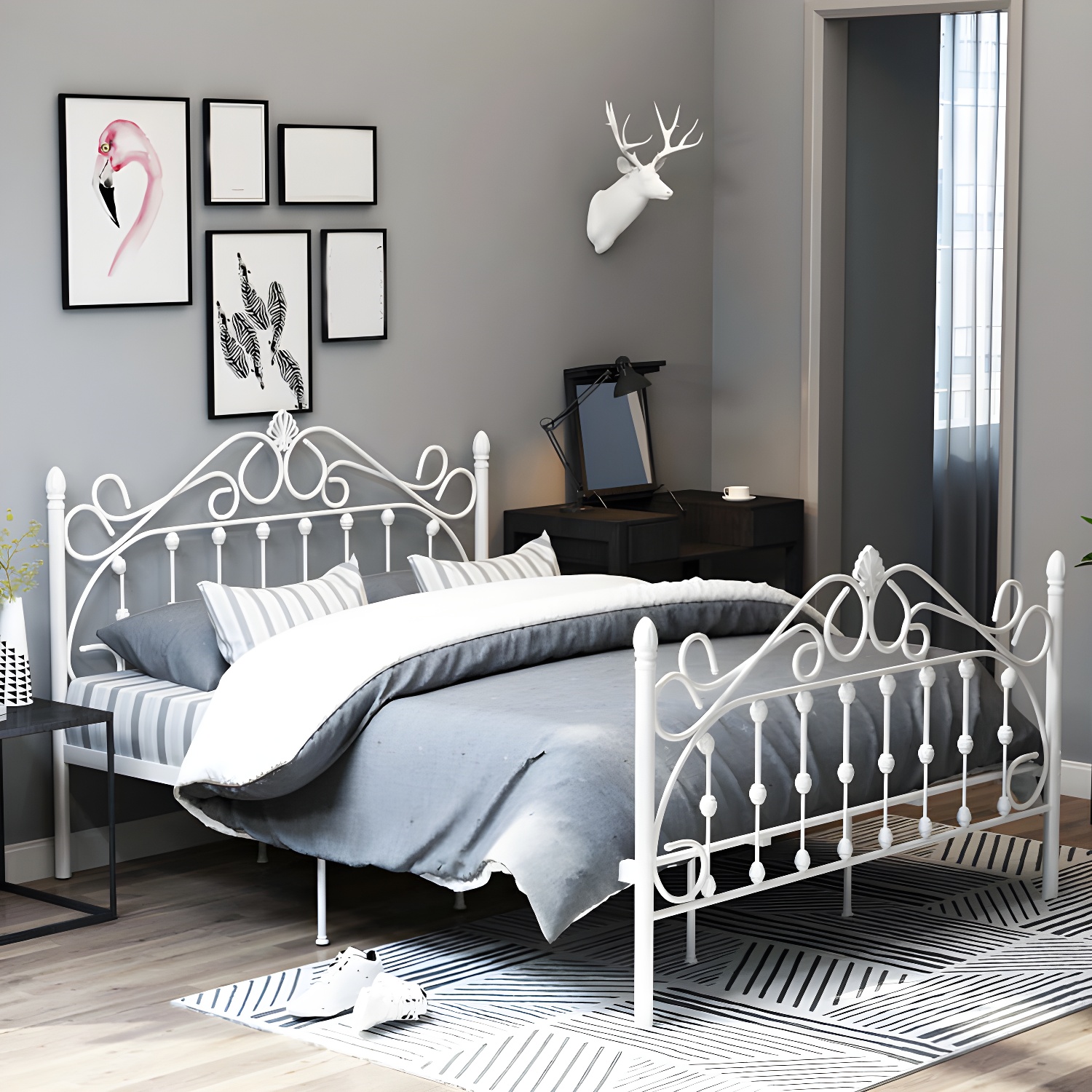 Industrial Iron Bed | Ormau - image 11