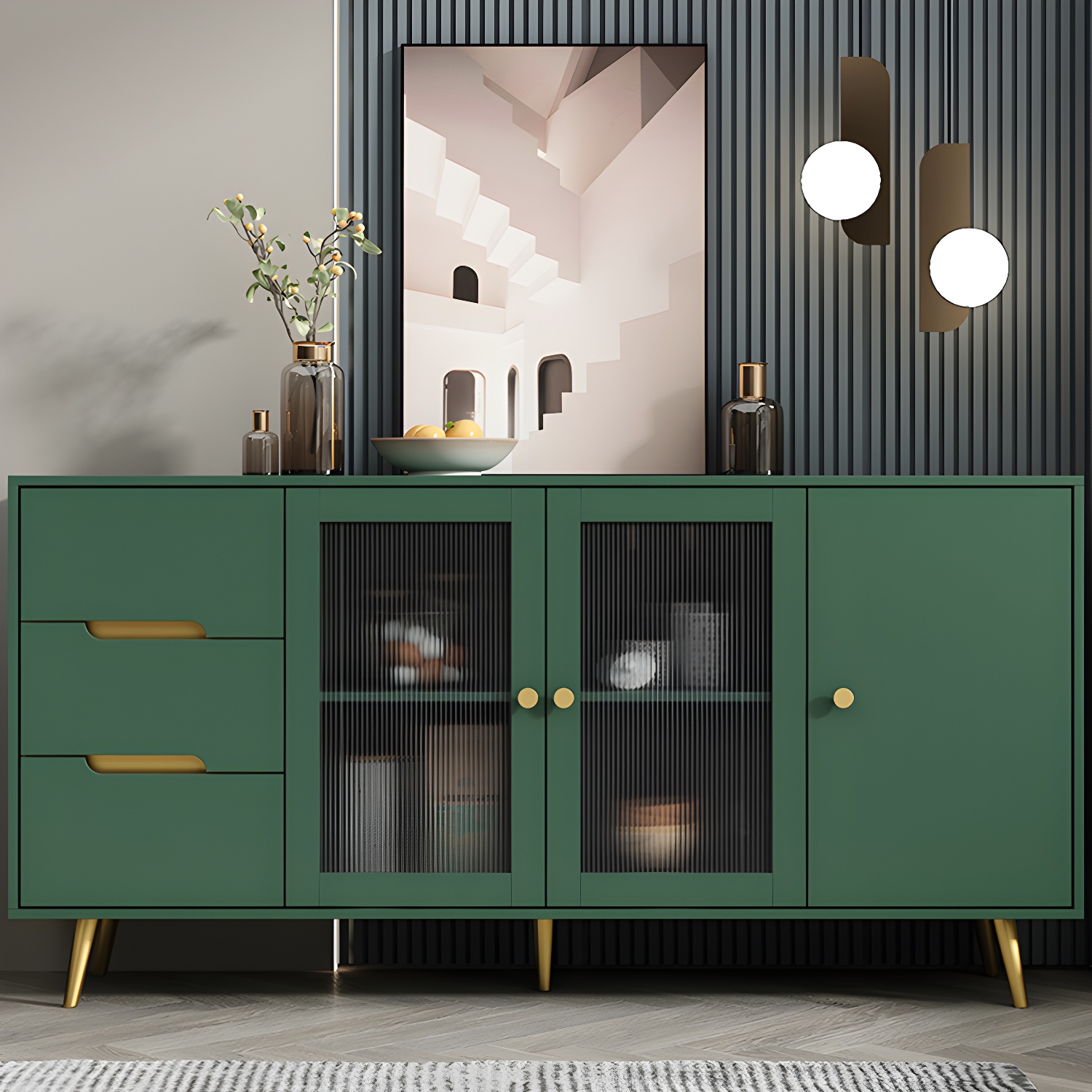 Modern Glass Door Sideboard | Ormau - image 26