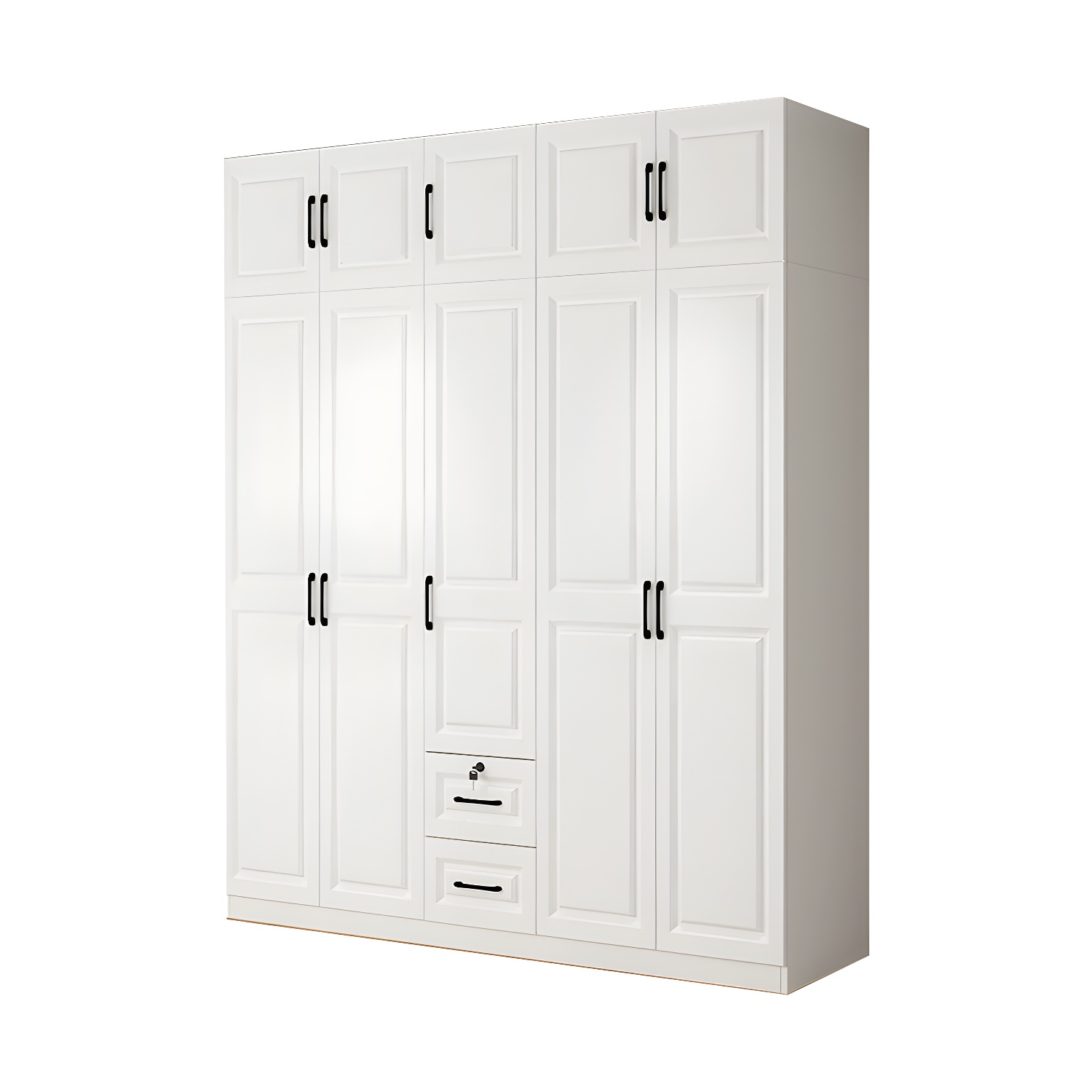 White Wood Wardrobe Armoire | Ormau - image 45