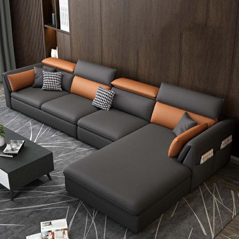 Gray Tech Cloth Sectional | Ormau - image 14