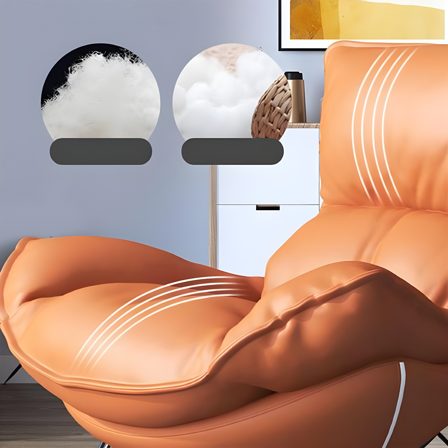 Rocking Accent Chair with Ottoman | Ormau - image 21