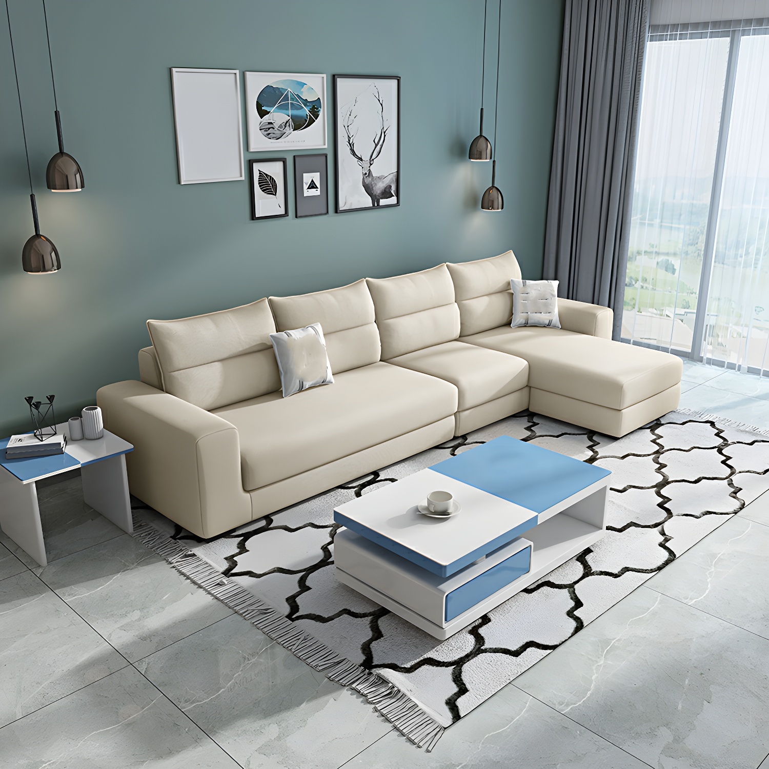 Modern L-Shape Sectional | Ormau - image 15