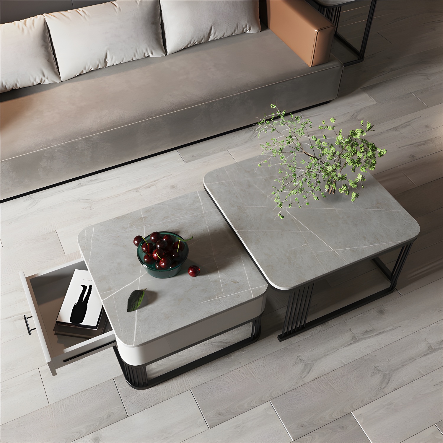 Slate Nesting Coffee Tables | Ormau - image 6