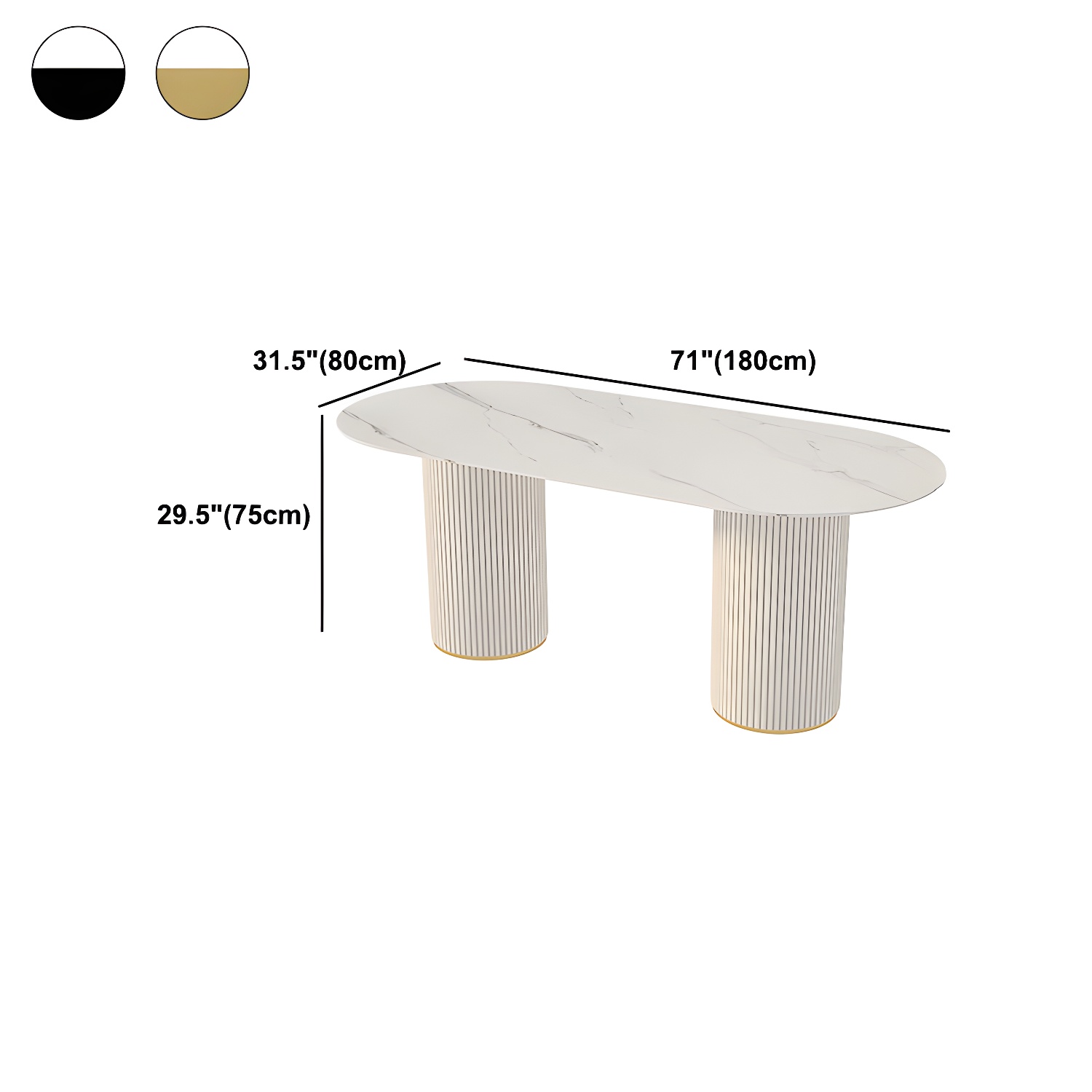 Simplicity Oval Dining Table | Ormau - image 9