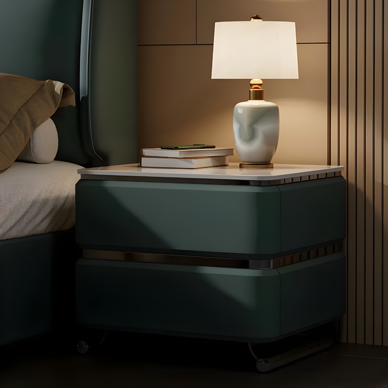 Modern Stone Nightstand | Ormau - image 3