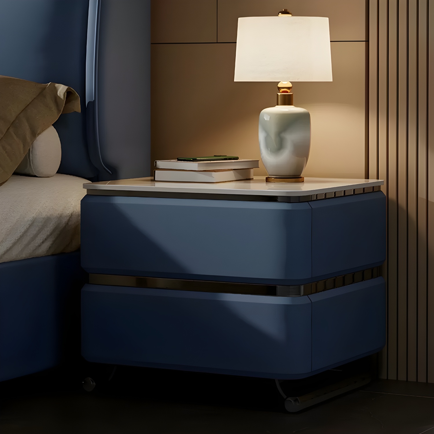 Modern Stone Nightstand | Ormau - image 7