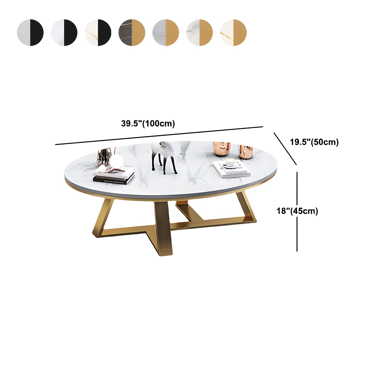 Slate Oval Coffee Table | Ormau - image 14