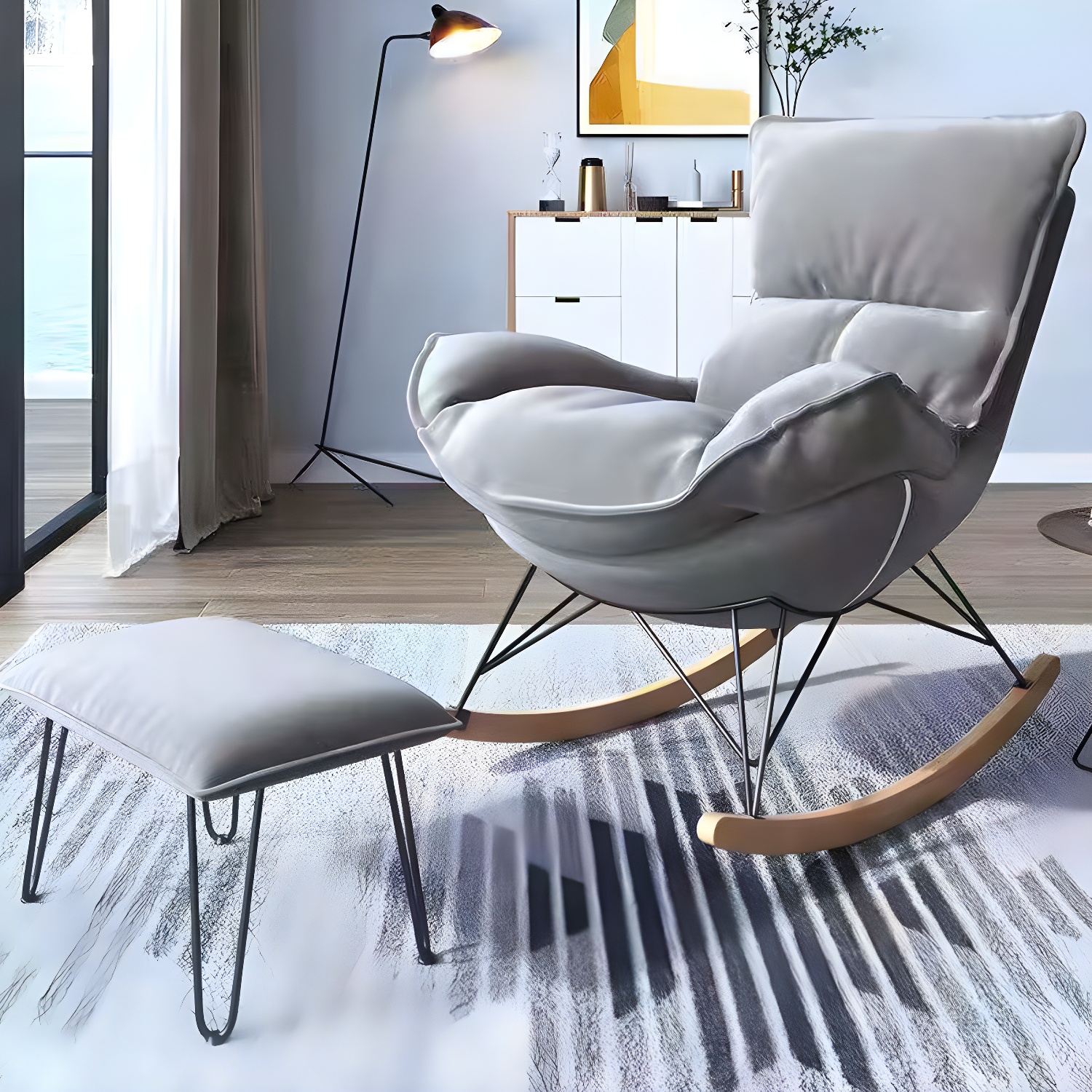 Wingback Rocker & Ottoman | Ormau - image 5