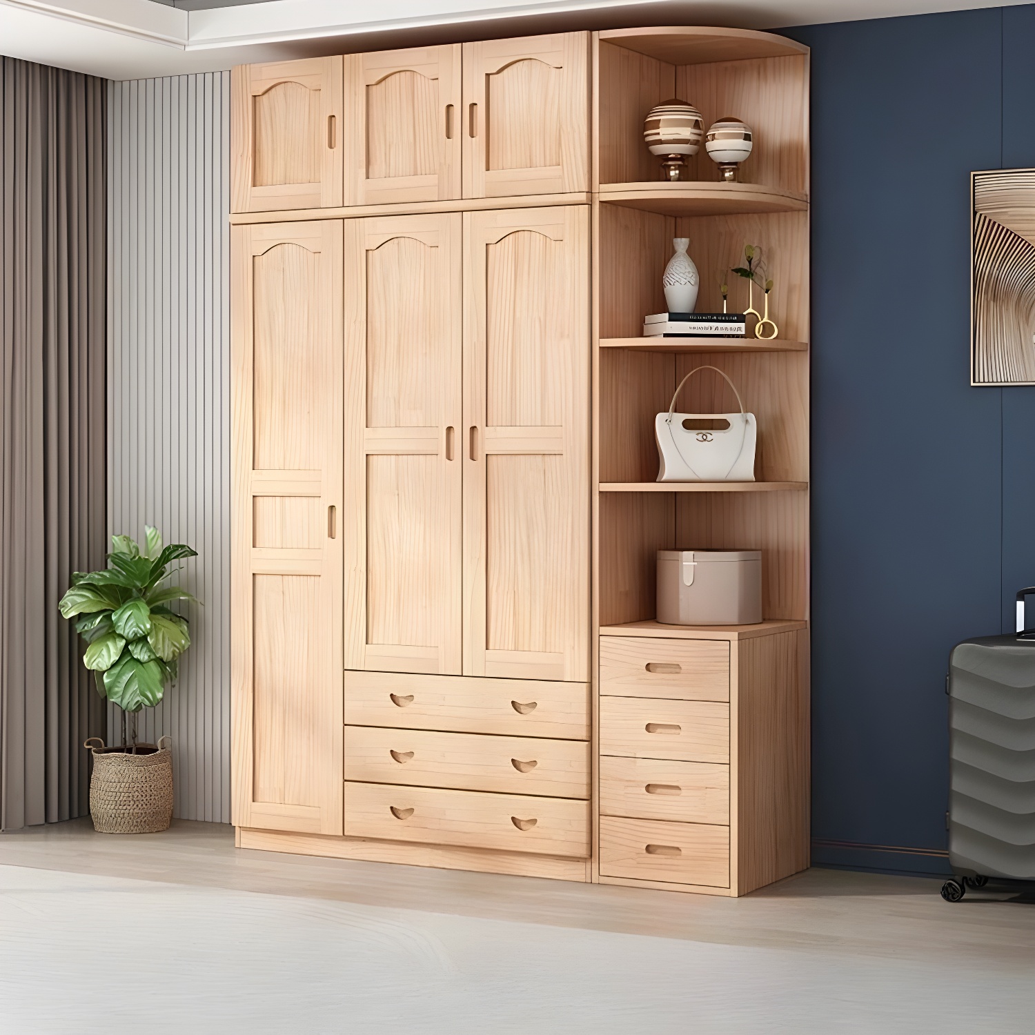 Scandinavian Wood Armoire | Ormau - image 43