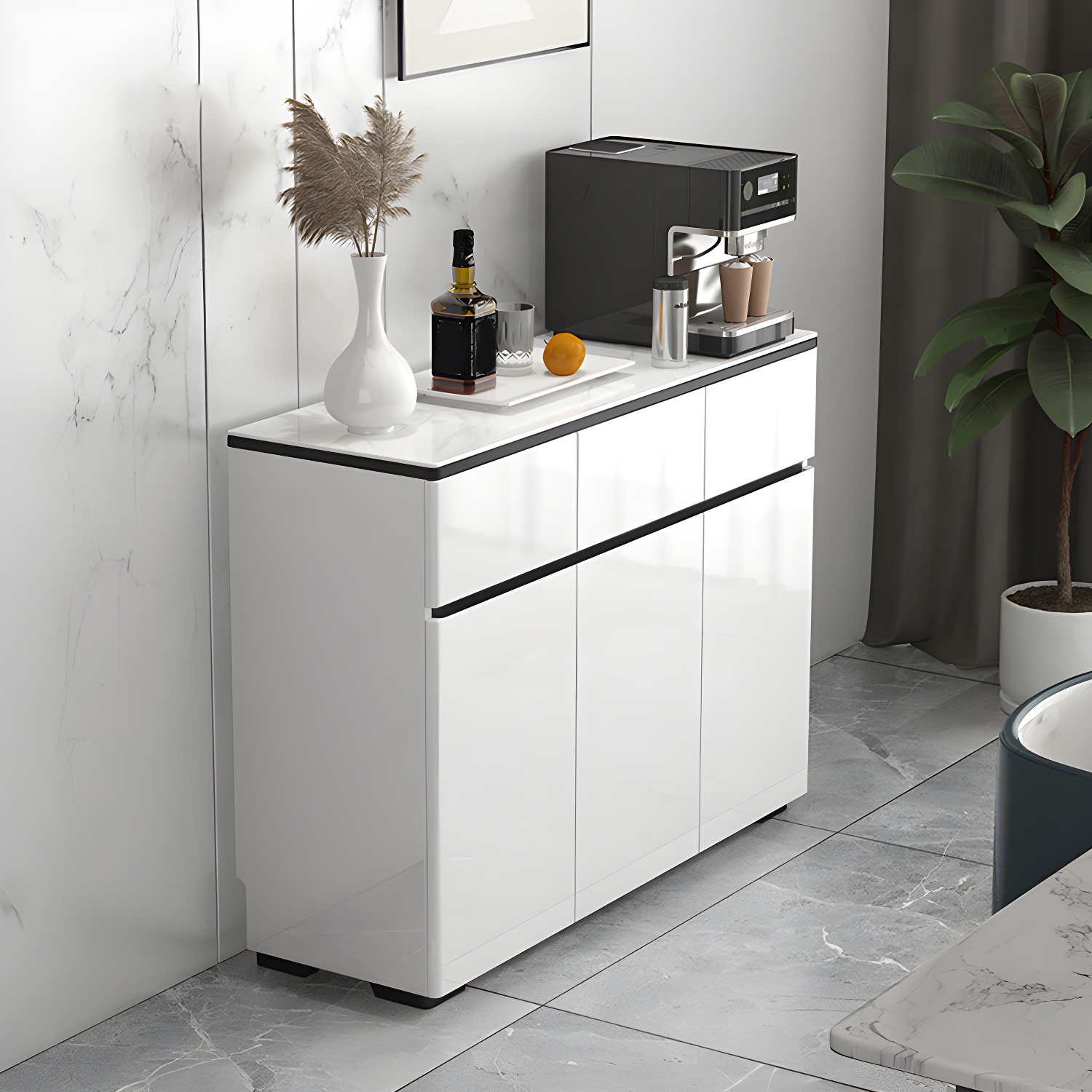Modern White Sideboard | Ormau - image 3