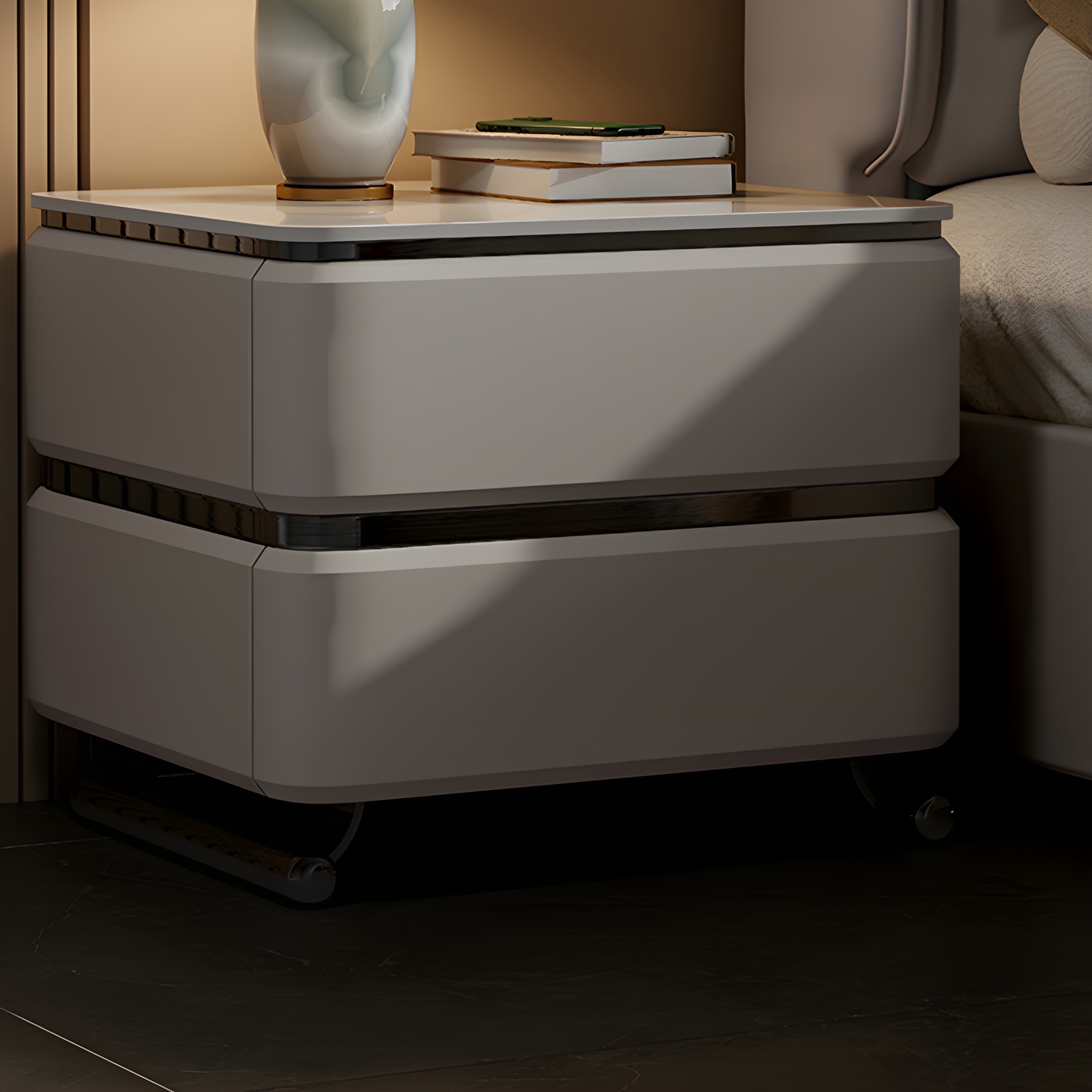 Modern Stone Nightstand | Ormau - image 14